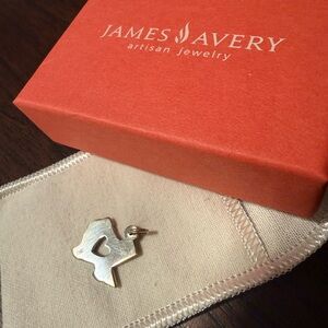 James Avery Silver Texas Heart Charm